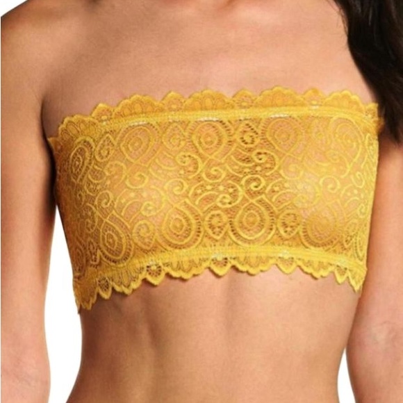 Free People Yellow Lace Bandeau - Picture 4 of 4